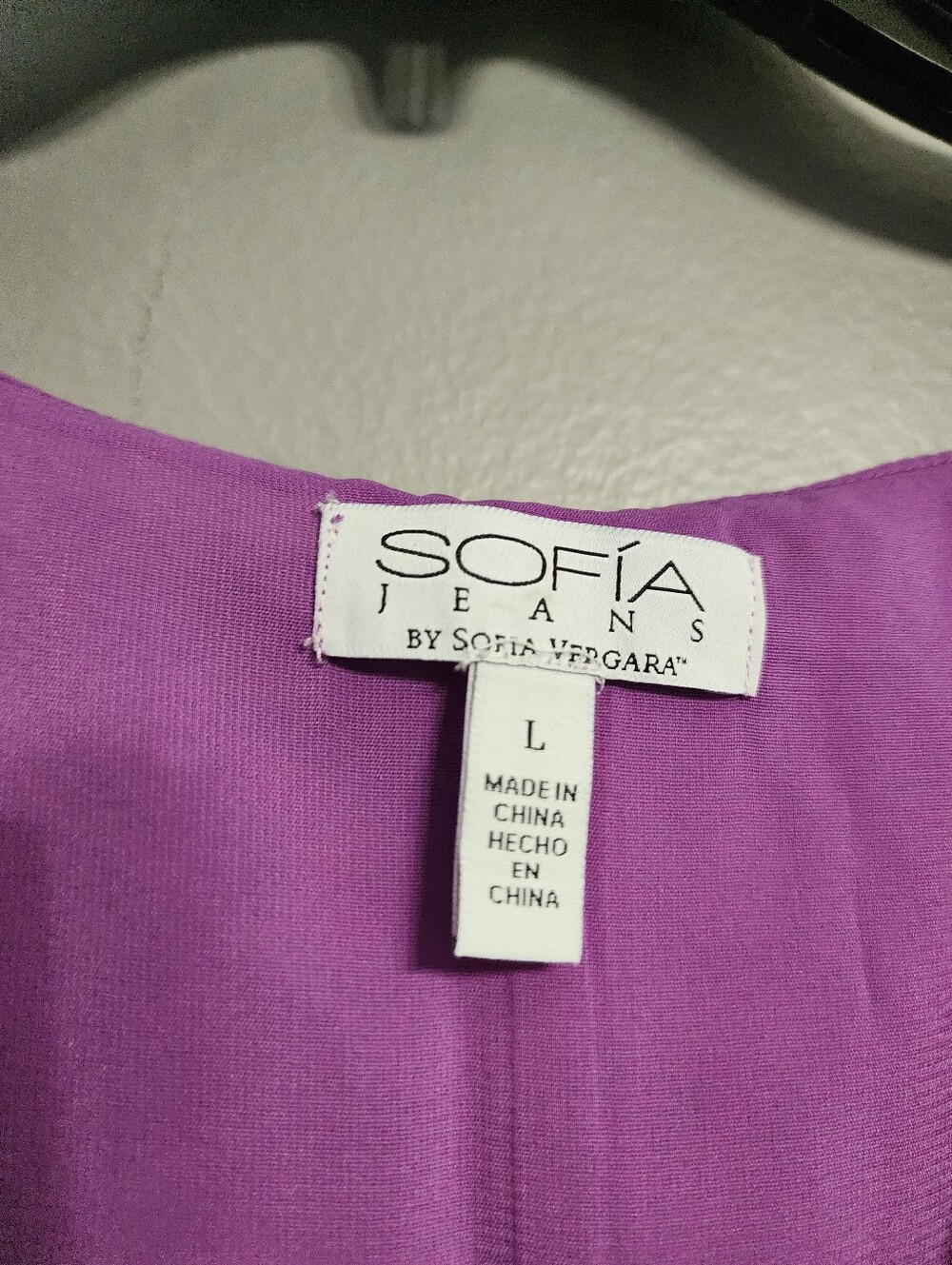 sofia by sofia vergara Purple Floral Top - Picture 3 of 5